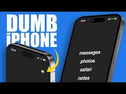 How To Turn Your iPHONE Into a DUMB Phone !