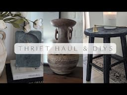 Thrift Shop Haul // EASY Budget DIY & Styling // Primitive Accent Stool for CHEAP