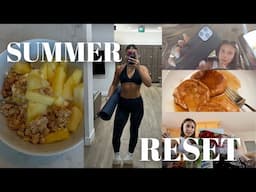 PRODUCTIVE SUMMER RESET: new goals, whole food diet, fat loss workouts + more!