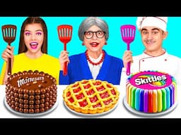 Me vs Grandma Cooking Challenge | Kitchen Battle with Secret Gadgets by AZaZa Challenge
