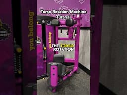 TORSO ROTATION MACHINE 💪🏼 // Use this machine to work your obliques ! #abworkout #planetfitness