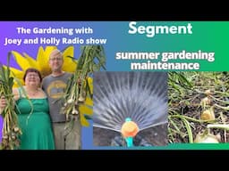 Seg 2 of S9E15 Gardening maintenance during the summer - The Gardening with Joey and Holly Radio