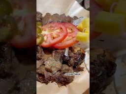 POV Eating Juicy And Tender BBQ Beef Short Ribs Combo With Sandwiches #shorts