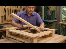 Top Ideas Using Pallets For Furniture // How To Make A Desk From Recycled Old Pallets