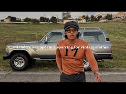 what I found sourcing for vintage clothes + update on my vintage toyota landcruiser