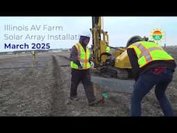 University of Illinois Agrivoltaics Farm Installation Timelapse