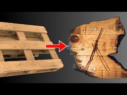 DIY Wood project: Turning an Old Wooden Pallet into a Clock