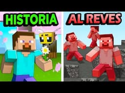 ¿Qué Pasaría si Minecraft SE CONTARA AL REVES?