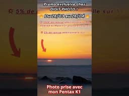 📢 Promo exclusive chez DIGIT PHOTO ! 100€ de remise sur le PENTAX K1 Mark II Code : K1GREG