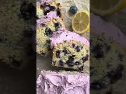One Bowl Vegan Lemon Blueberry Loaf Recipe #loafcake #lemonblueberry #vegandessert