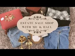 We found SUCH GOOD THINGS! ✨ - ESTATE SALE/THRIFT shop with me plus a haul