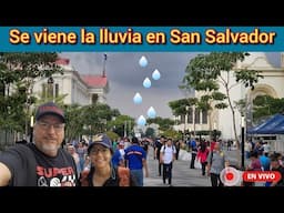 Se nos viene la lluvia ☔️ en Centro Histórico #elsalvador