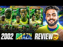 BRAZIL 2002 FULL GAMEPLAY🔥 | 105 MOMENTUM DRIBBLING RONALDINHO + 105 EDGE CROSS CARLOS + 104 CAFU🥵