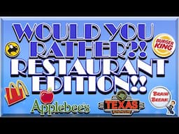 Would You Rather? Restaurant Edition! | This or That | Fun Fitness For Kids | Food | GoNoodle