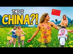 THIS Is CHINA?! | Biking Through Unreal Flower Fields in Yangshuo