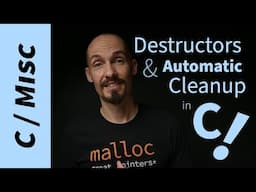 Can we create a destructor or automatically clean up variables in C?