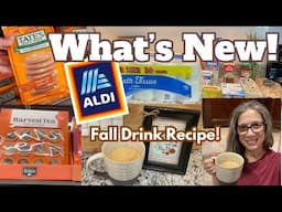 NEW for Fall at Aldi | Yummy Fall Drink Recipe (no coffee!) | Grocery Haul