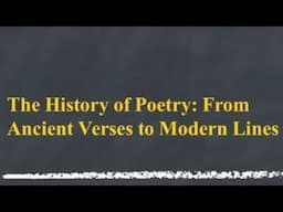 Brief History of Poetry: From ancient verses to modern lines explained in Urdu Hindi