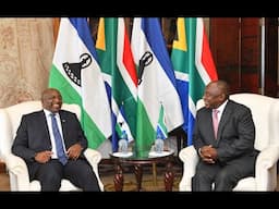 Cyril Ramaphosa co-chairs the second session of the South Africa-Lesotho Bi-National Commission.