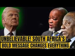 South Africa’s Bold Message Changes EVERYTHING! Trump never expected this!