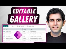 How to build a Modern EDITABLE Grid using Gallery in Power Apps (2025)