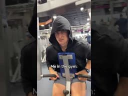 No one talks to me at the gym. Also me: