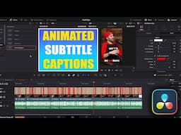 Animated Subtitles & Captions [ DaVinci Resolve 20 ] Tutorial
