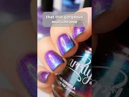 I bet you've never seen a polish like this before 😳💜🩵 #nails