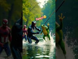 Venom’s Frog Catch Had Me CRYING Laughing!🐸#superhero   #shorts