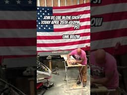 Join us LIVE in the shop! Mini Bike Chopper Trike! Link Below ⬇️ #hotrod #custom #art #metal #fyp