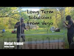 Metal String Trellis for Our Garden Renovation