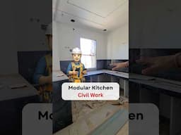 Modular Kitchen Civil Site Visit l Well Planned Kitchen Platform #modernkitchen