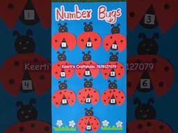 TLMs for teaching numbers to kids #numbers #numbersbug #keertiscraftshala #tlm #teachingideas