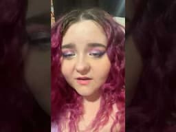#coloredhair #blendbunnycosmetics #indieeyeshadow #longhair #thickhair