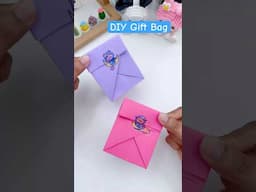 Try this Super Easy Mini Gift Bag 🎁 Idea without glue and tape only From Paper #diy #craft #shorts