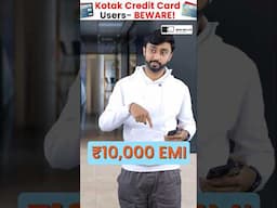 Kotak Bank's New ₹450 Penalty Rule Shocks Credit Card Users! 😱#shorts #creditcard
