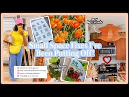 Small Space Storage Fixes + Spring DIY Projects|Cozy Home Reset 🌸