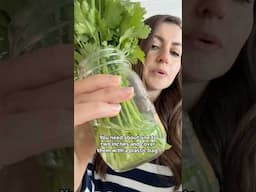 Did you know it lasts up to 2 weeks! How to store fresh herbs 🌿 #cooking #herbs #natashaskitchen