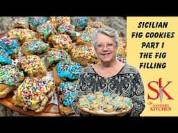 SICILIAN FIG COOKIES "PART 1"  THE FILLING / FULL RECIPE AND INSTRUCTIONS
