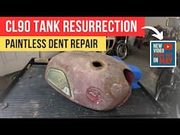 Restoring the Worst CL90 Gas Tank with Electrolysis and PDR
