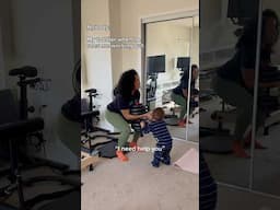 My TODDLER is my Personal Trainer?!🤣💪🏽 #fitnessjourney #toddlermom