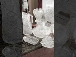 Early morning sun, ￼ chirping birds, and American brilliant cut glass!
