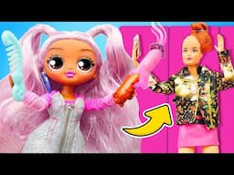 Barbie s'est brûlé les cheveux avec de la teinture !💇‍♀️🔥😱 Allons au salon de beauté !