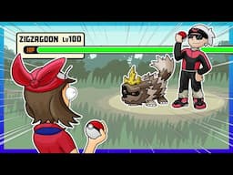 I Beat Pokemon with only ONE Zigzagoon to prove it's the best pokemon
