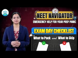 Things to Carry in the NEET Exam | Last Lap to NEET 2025 🤔