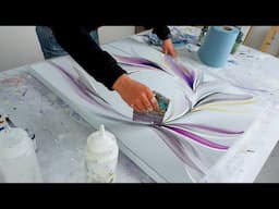 I Love this MIRRORED FLOW -  Abstract Acrylic Painting