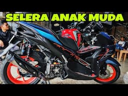 YAMAHA AEROX UPGRADE PERFORMA TEMPLOK KNALPOT SKR LS24 NONGKRONG PUNYA GENGSI DONG MODEL BARU MANIS