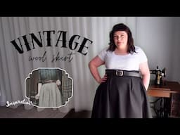 Sew a Vintage Inspired Wool Skirt | Plus Size Winter Fashion