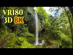 [ 8K 3D VR180 ] 「新滝」御嶽山信仰の修行、滝行の場 Shin-taki-waterfall,a place of ascetic practices