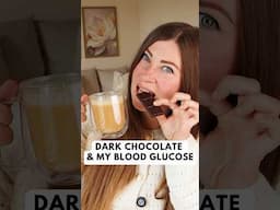 🍫 Dark Chocolate, Coffee & My Blood Sugar. CGM Glucose Experiment! #chocolate #glucose #cgm